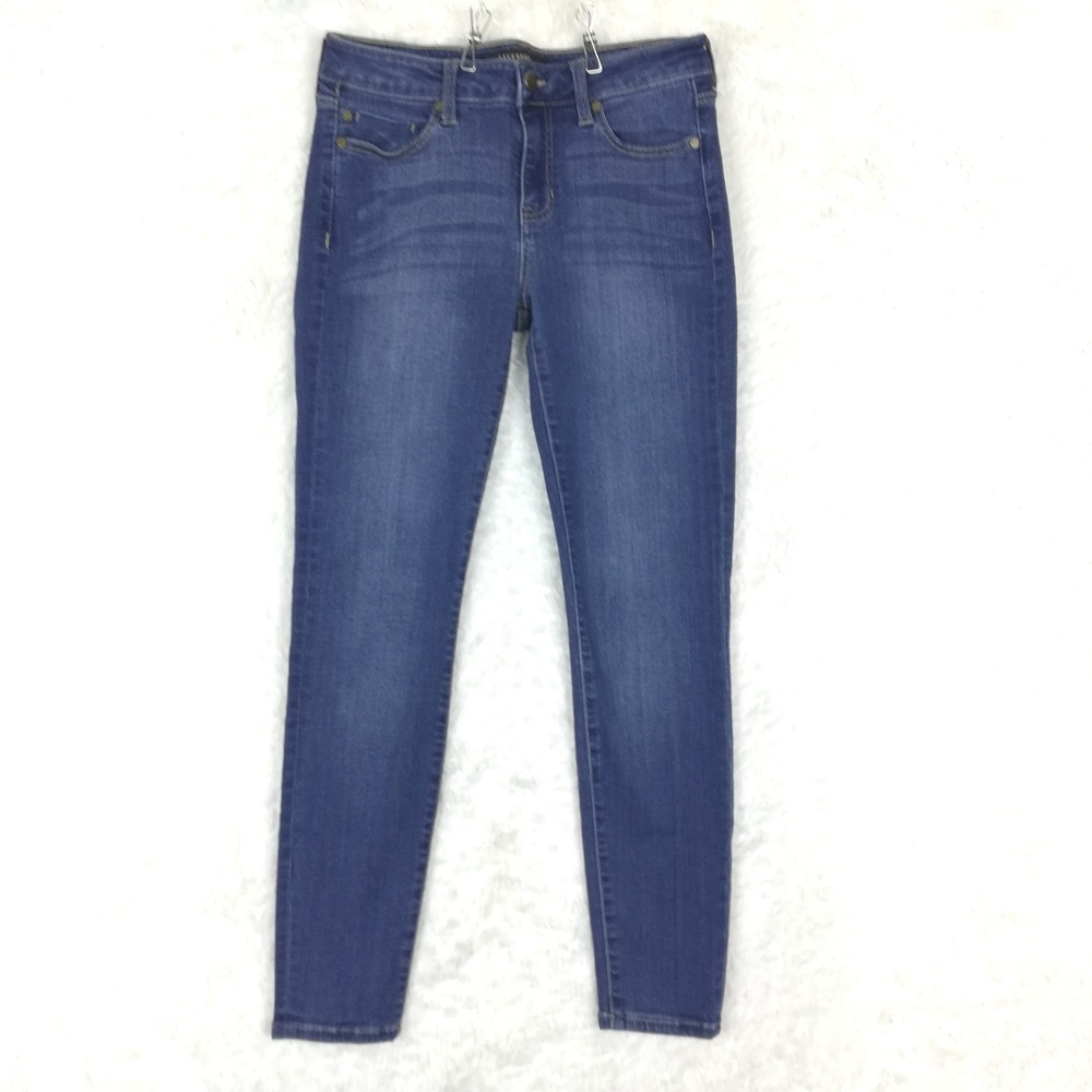 Liverpool Womens Jeans Ankle Skinny Blue Denim Albury Medium Wash Mid Rise 6